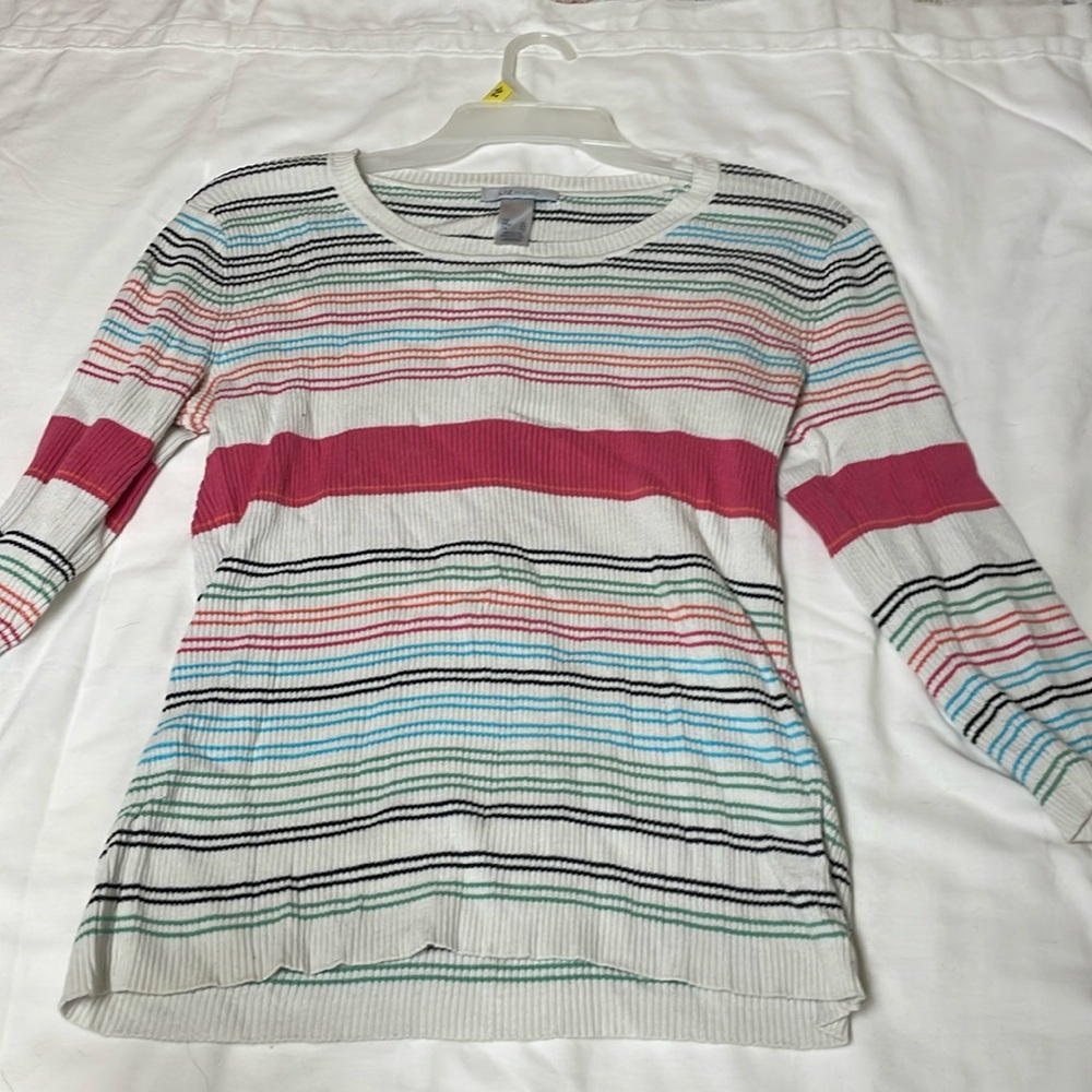 Lizwear multi color sweater size XL